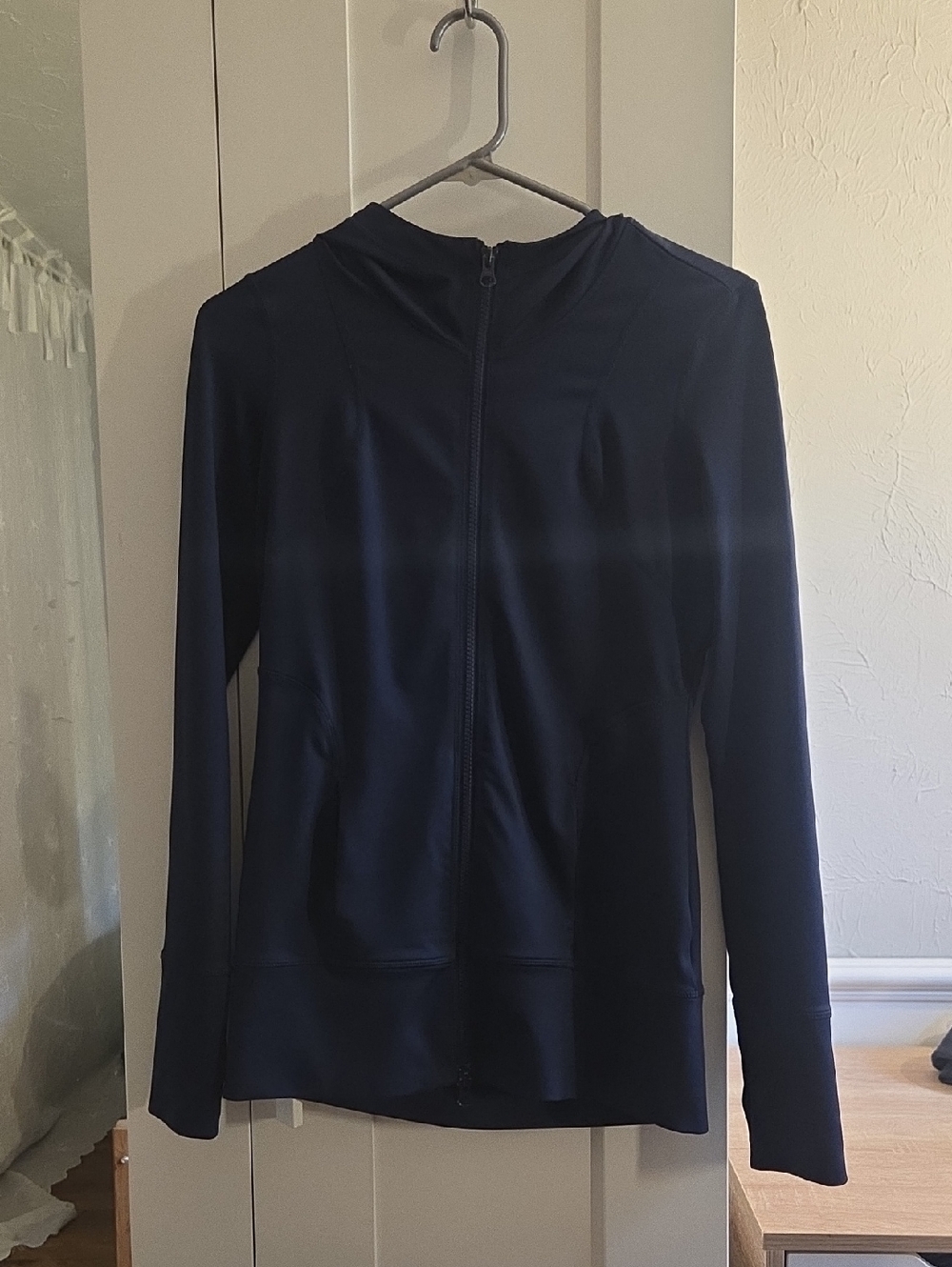 Zella Blue Zip Up Hooded Jacket Size XS